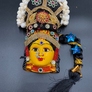 Goddess/ Lakshmi Devi Face Idol/ Wedding Decor/ Puja Idol/ Varalakshmi Devi Vratham/ Varalakshmi Devi Face Idol/ Ammavaru/ Amman