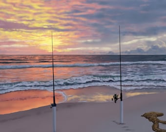 Sunrise Fishing print