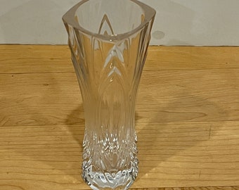 Lead Crystal Cut Vase by Cristal D’Arques Garanti Plus De 24% De Plomb, France, Vintage