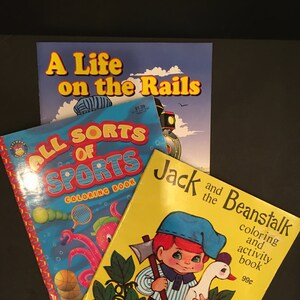 Coloring Books - Sports  Railroad - Jack and the Beanstalk