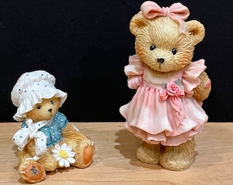 Girl Bear Figures –  Bear with Daisy 916358  “Child of Love”624845 for Cherished Teddies, 1993