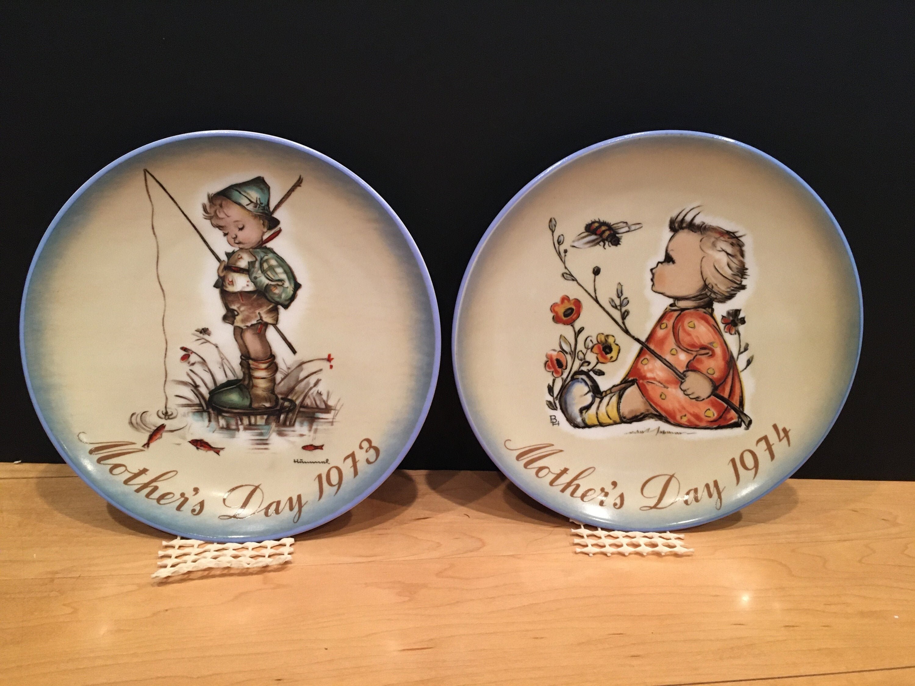 Hummel Mother's Day Plates by Schmid, 1973 & 1974 - Etsy