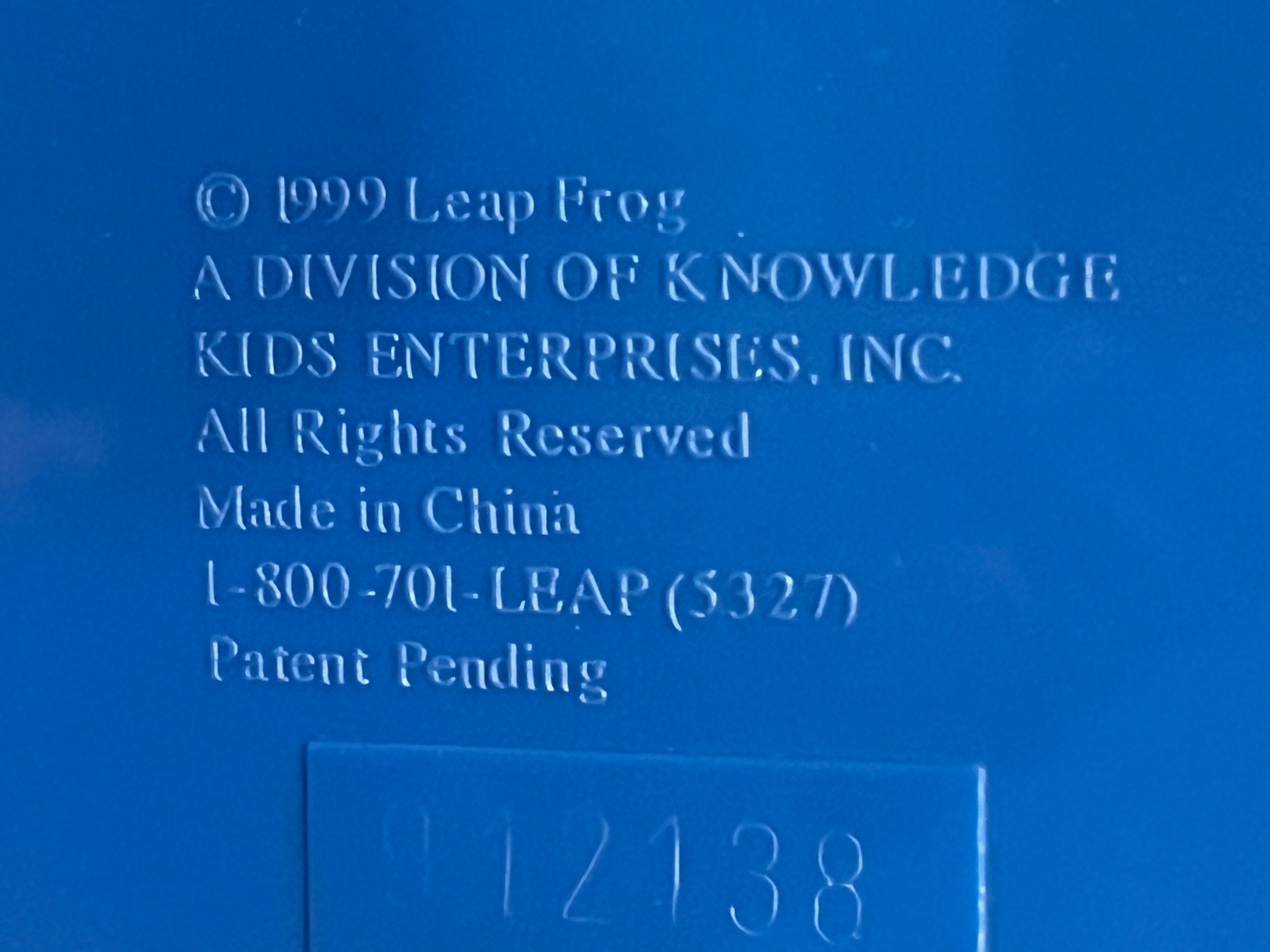 Fun & Learn Phonics Bus by Leap Frog, 1999 or Inklings Game of