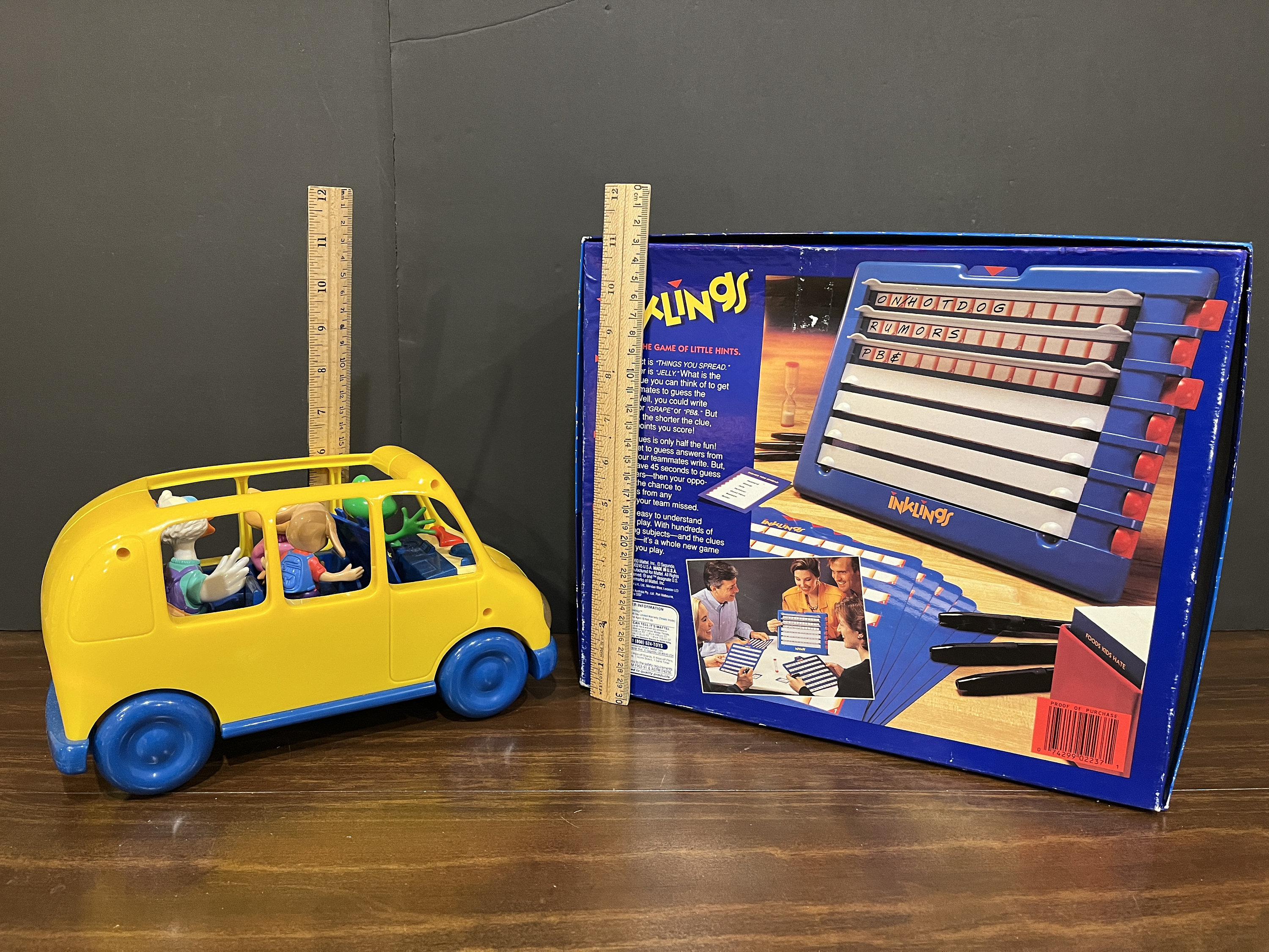 Fun & Learn Phonics Bus by Leap Frog, 1999 or Inklings Game of