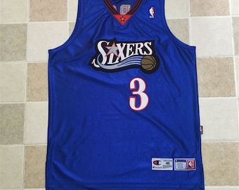 allen iverson blue jersey