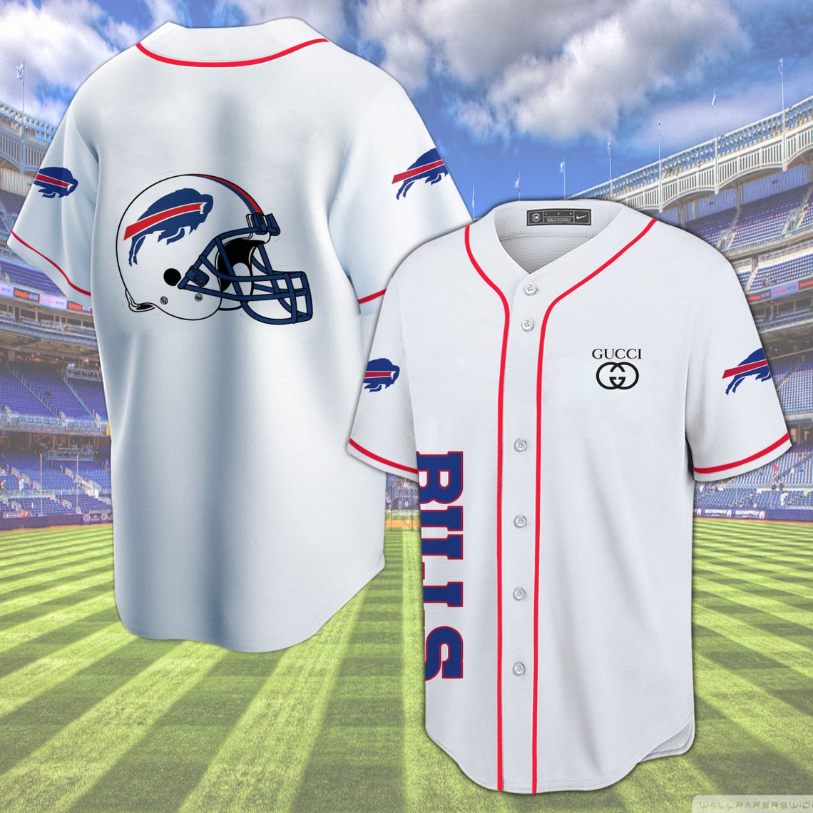 Buffalo Bills 100 cotton summer men's Tshirts New Adult Etsy