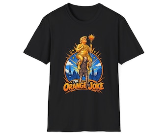 The Orange Joke T-Shirt | Cartoon Knight and Orange Plague Illustration