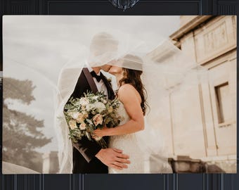 Wedding Photo Canvas Print – Personalized Couple Wall Art from Your Photo