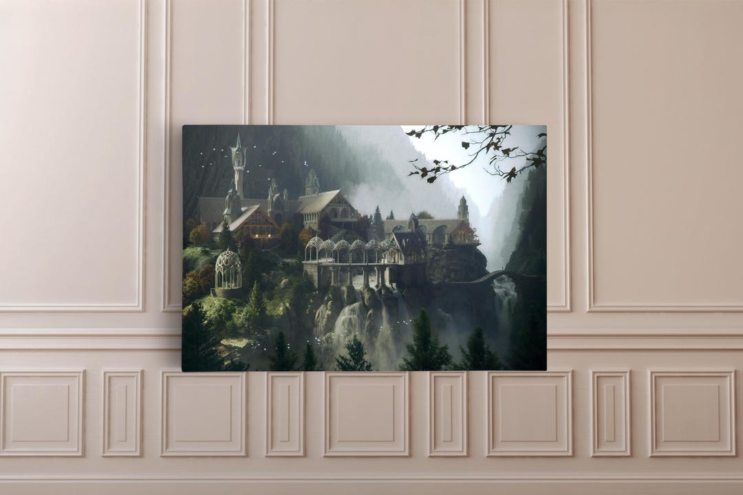 Rivendell Canvas Print: Lord of the Rings Wall Art - Etsy