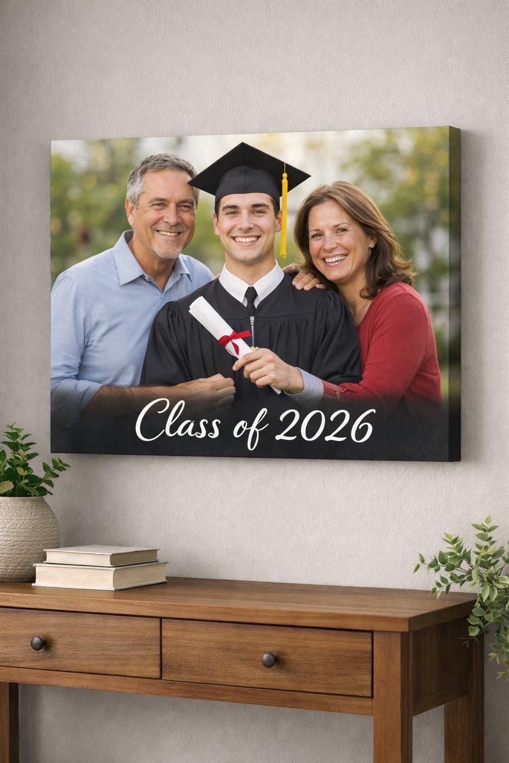 Graduation Photo Canvas Print – Personalized Gift for Graduate - Etsy