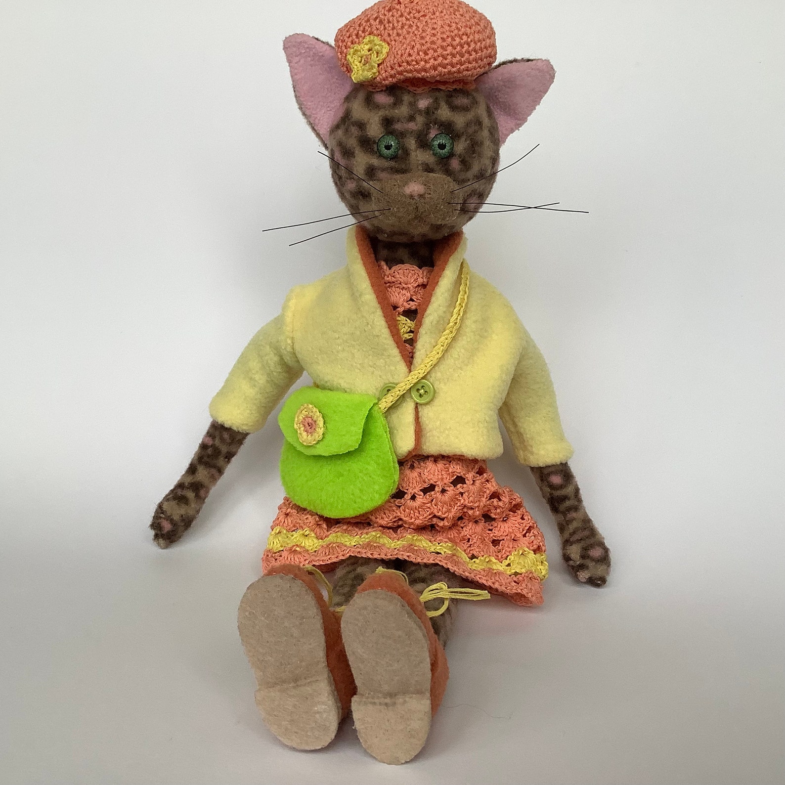 Stuffed Cat Doll,stuffed Cuddly Animal,rag Cuddly Cat. Etsy