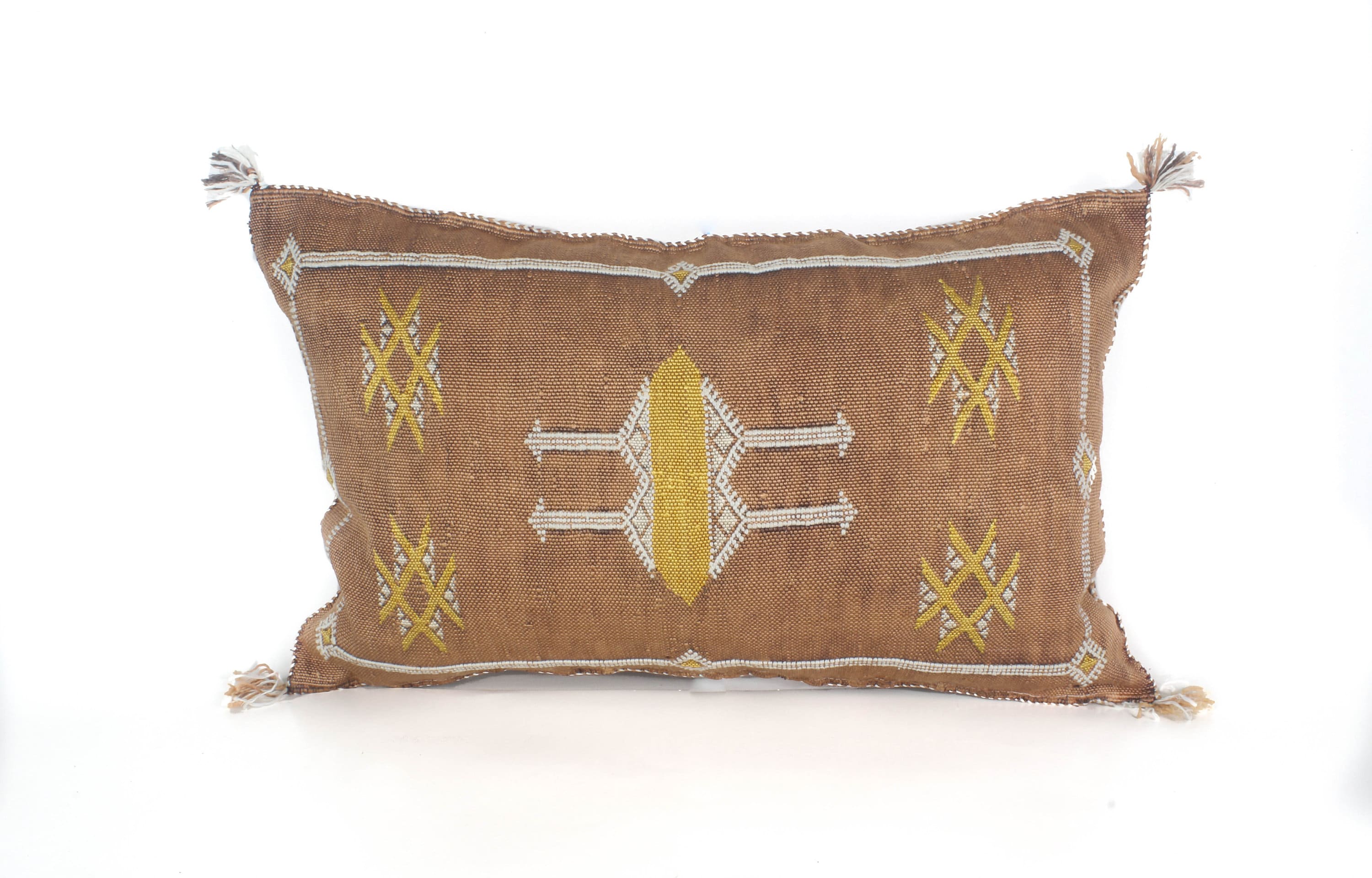 Cactus Silk Pillow Moroccan Bronze Berber Eclectic Bohemian Decorative Pillow
