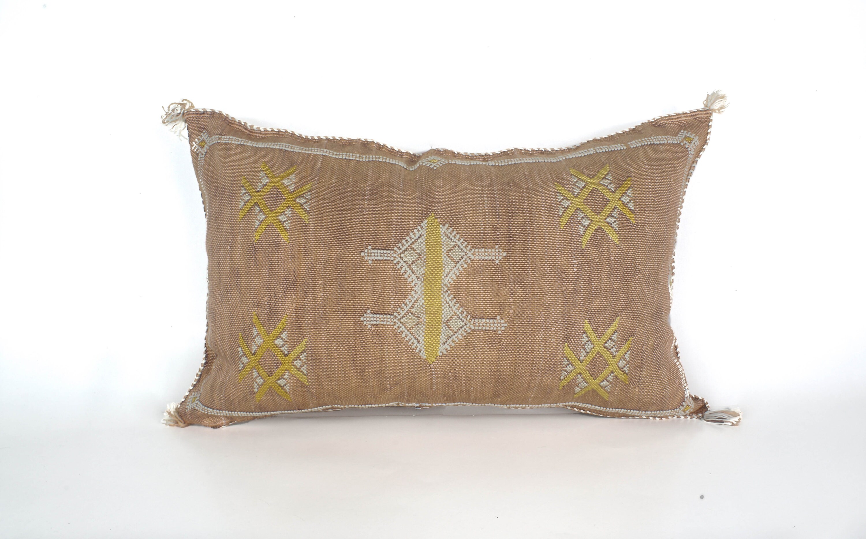 Cactus Silk Pillow Moroccan Bronze Berber Eclectic Bohemian Decorative Pillow