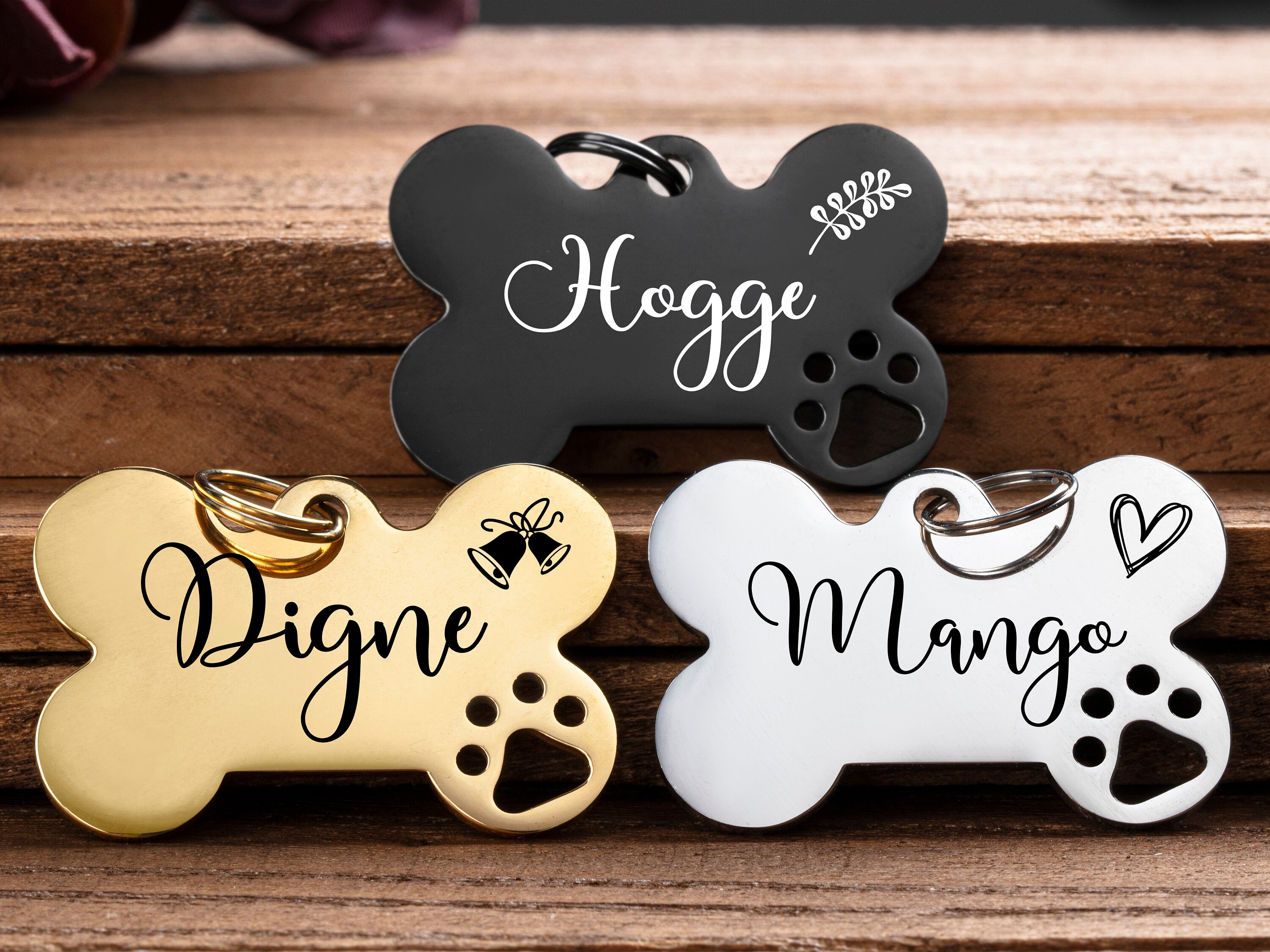 Custom Dog Tag for dogs Microchip Dog Tag Pet Tag Dog ID Tag Etsy