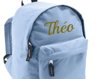 Sac à dos personnalisé. Sac à dos maternelle. Sac à dos enfants. Sac à dos rentrée scolaire. Sac à dos prénom personnalisable.
