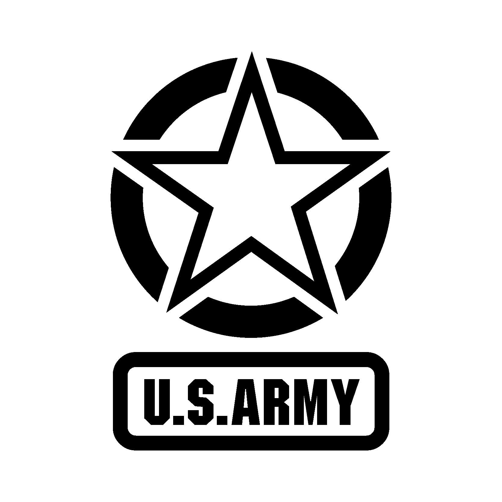  Army Military Font X Initial - Vinyl Decal Sticker - 5 x 5.75  - Black : Automotive