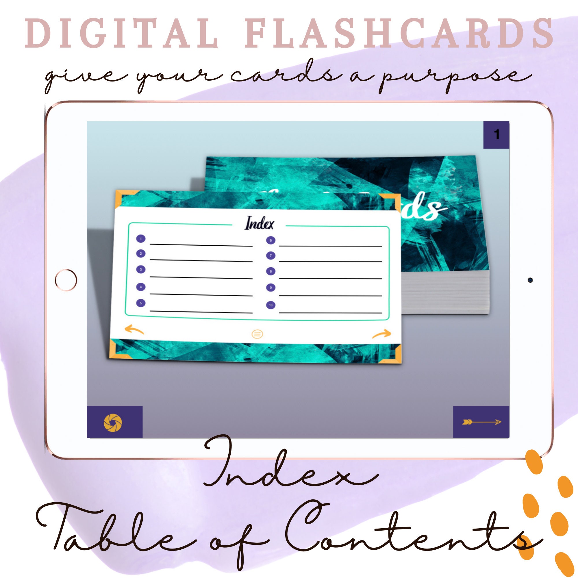 Digital Flashcards 2 Decks Student Study Solution Digital Cards Instant ...