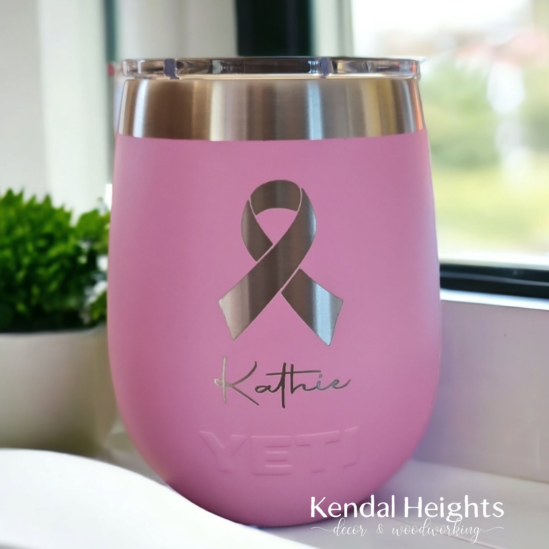 Personalized Yeti Tumbler 10 Oz Wine Cup With Lid Custom Gift for