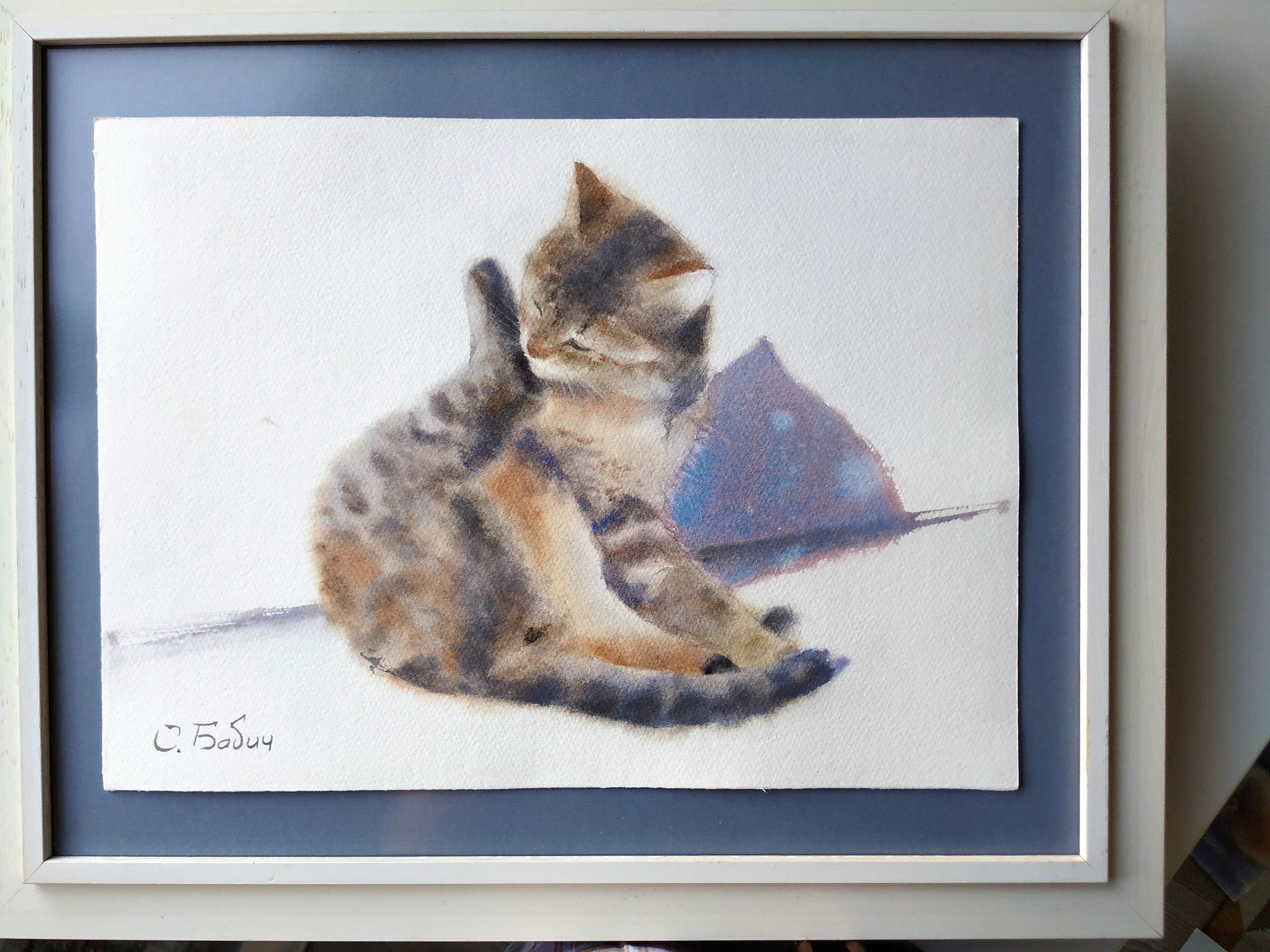 Aquarell Katze Aquarell Original Katze Haustiere Tiere | Etsy