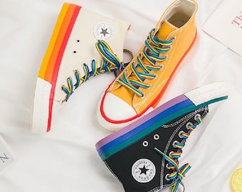 Etsy rainbow converse Clearance