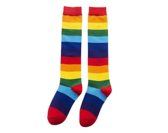 LGBTQ+ Long Rainbow Socks