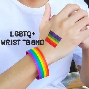 LGBTQ+ Rainbow Wrist Band