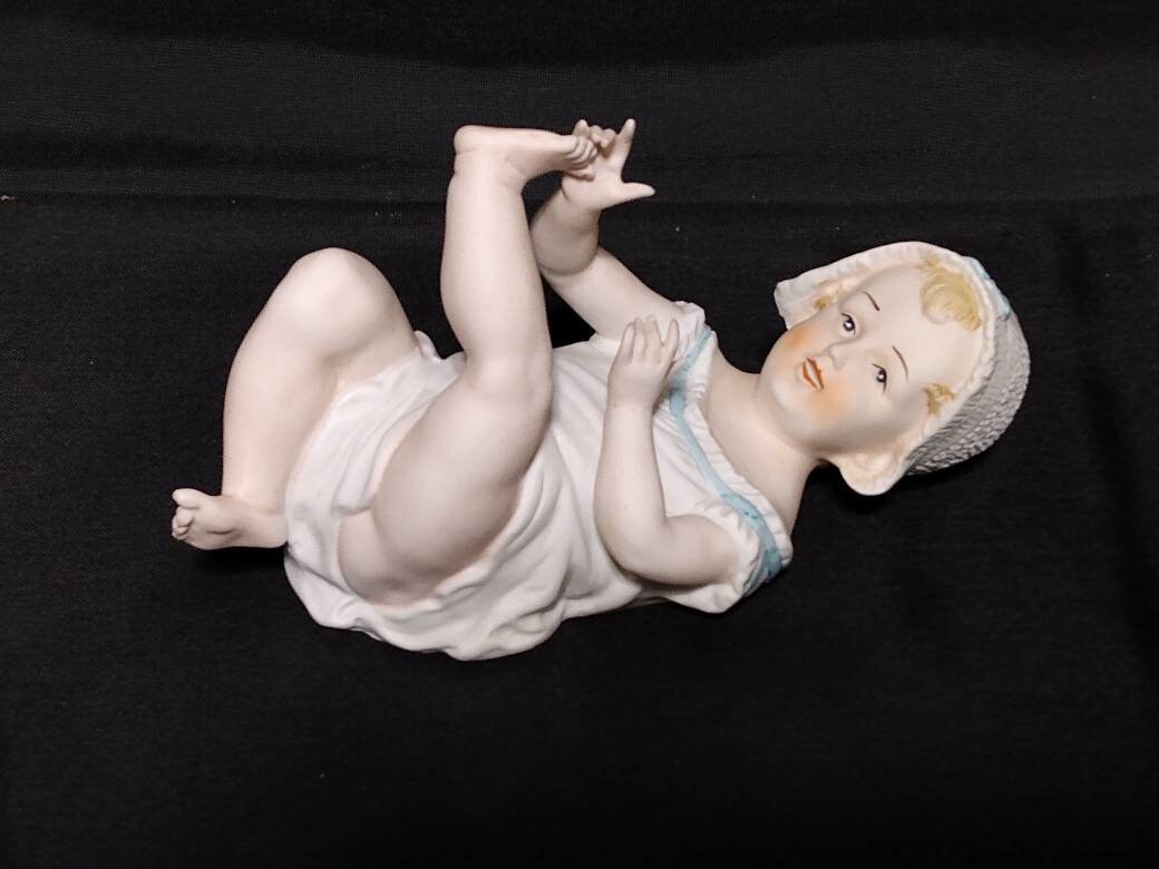 Grand Bébé Piano Heubach – Poupée Ancienne 32 Cm – Doll Baby Piano Antique