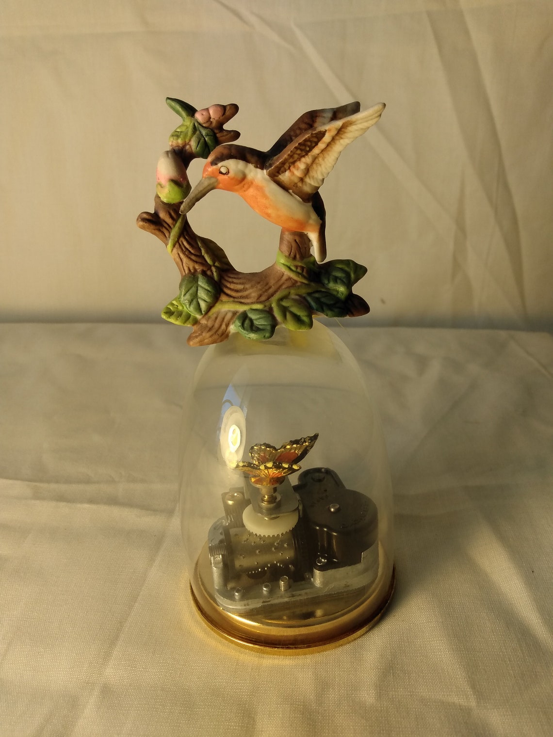 Vintage Hummingbird Music Box Etsy
