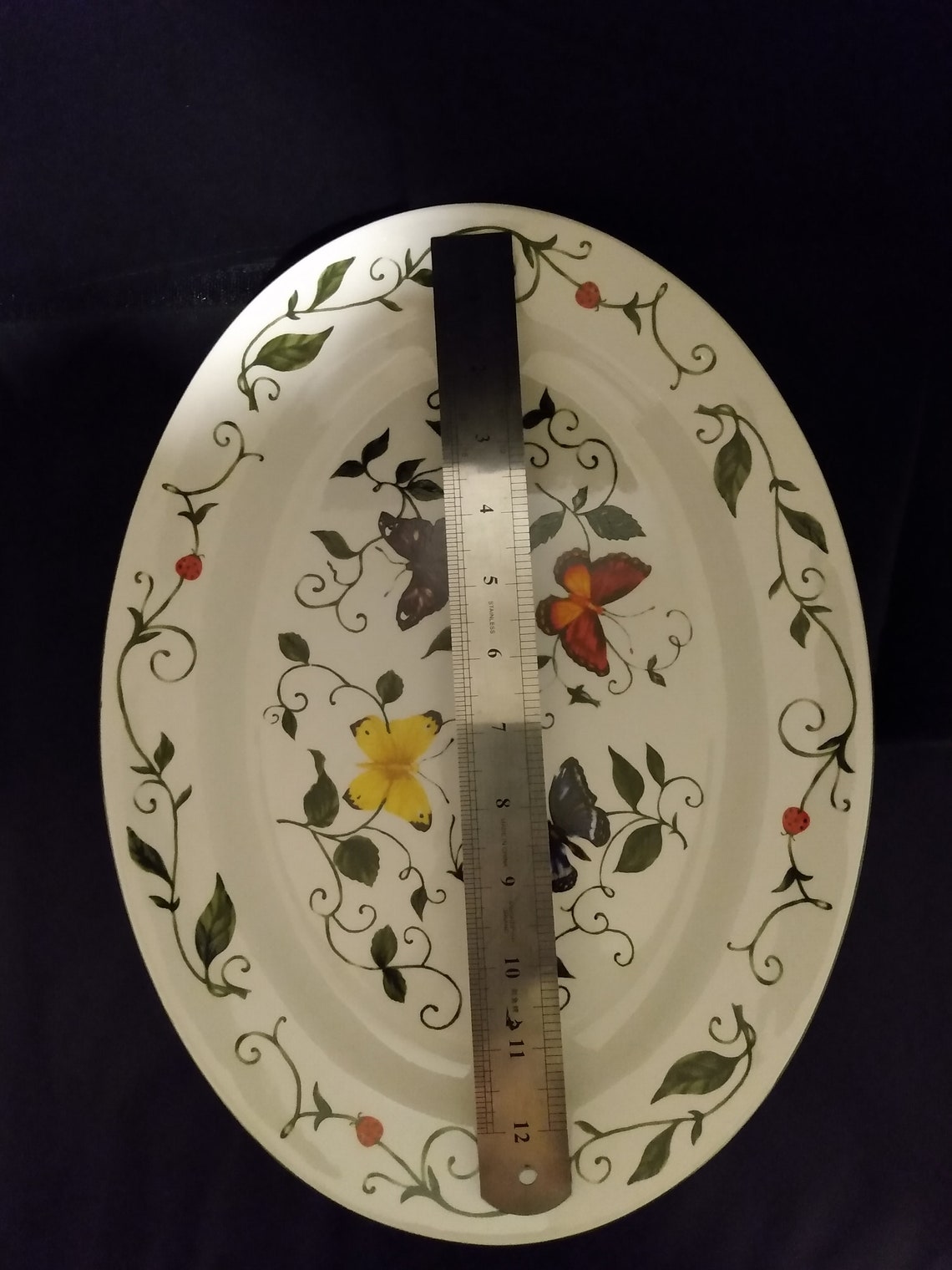 Tabletops Unlimited Butterfly Platter and Serving Bowl Etsy