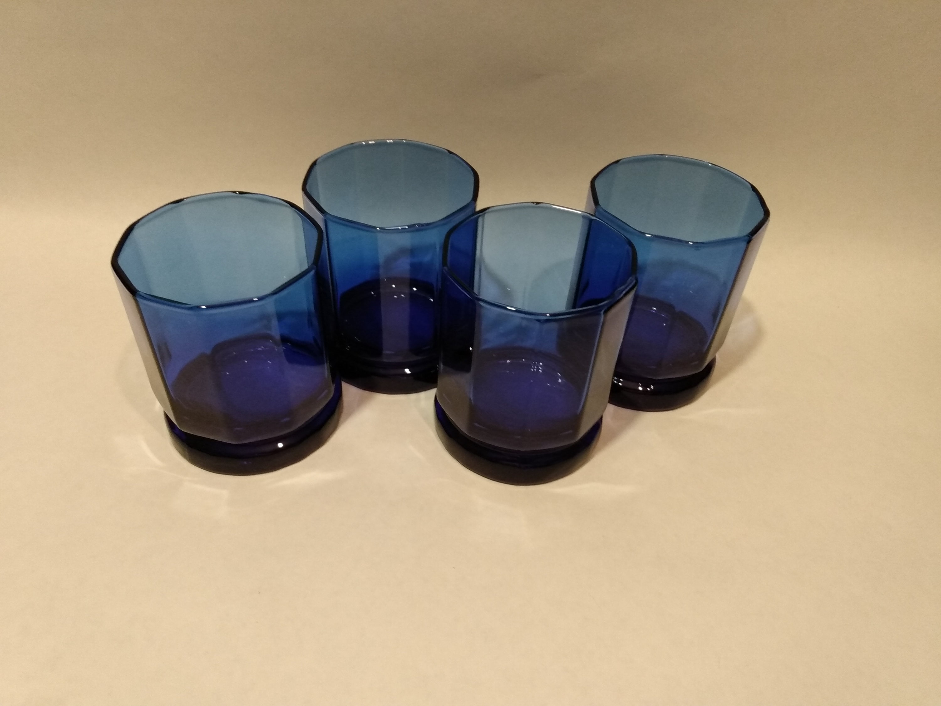 Anchor Hocking Cobalt Essex 9.5oz Double Old Fashioned Set of Four