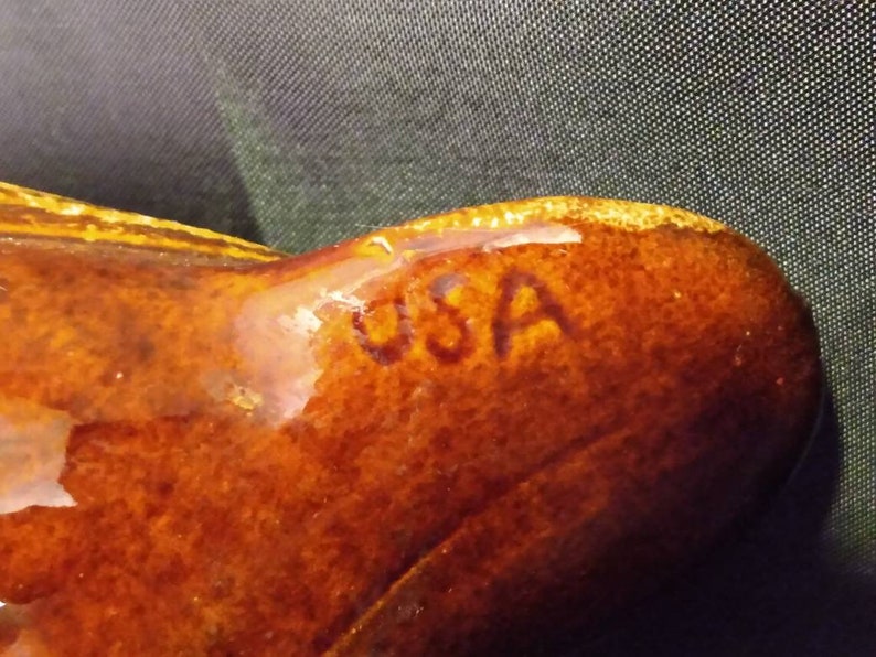 Brown Drip Glaze Duck Planter Etsy