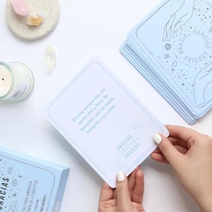 Tarjeta de gratitud: tarjeta de afirmación de agradecimiento, regalo de atención plena, nota inspiradora de amor propio, tarjeta de energía positiva, bienestar espiritual