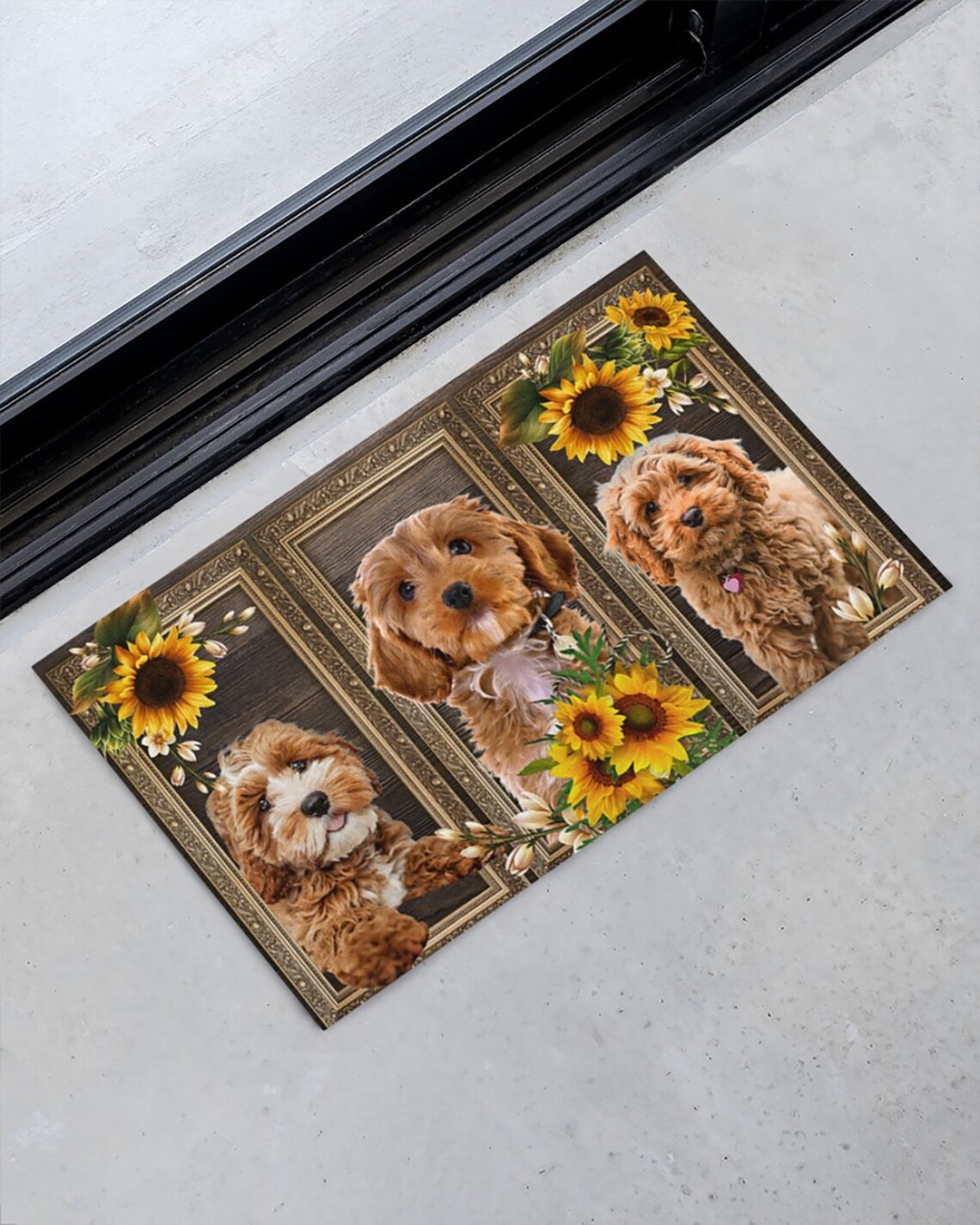 Cockapoo Doormat Personalized Dog Mat Custom Dog Etsy