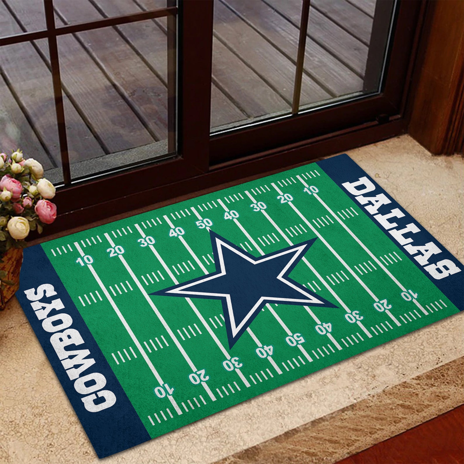Dallas Cowboys Doormat Dallas Cowboys Mat Dallas Etsy