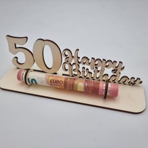 Money gift for birthday | Customizable with different sayings