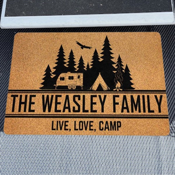 Personalized Patio Mat Camping Etsy