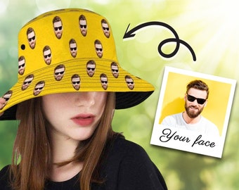 Custom Photo Bucket Hat: Personalized Unisex Cotton Twill Summer Cap
