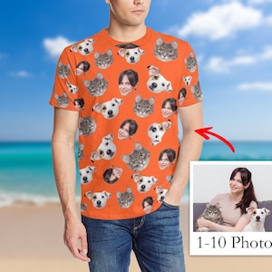 Custom Face Shirt, Personalized Shirt for Kids, Boy Shirt, Custom Photo Shirt for Men, Women T-Shirt, Couples Shirts, Pet Face Shirt