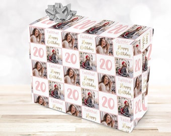 Birthday Wrapping Paper, Custom Birthday Gift Wrap, Custom Gift Wrap, Gift Wrap Birthday, Birthday Paper, Photo Wrapping Paper