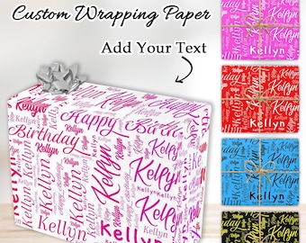 Personalisiertes Geschenkpapier: Personalisierte Namen Geschenkpapier
