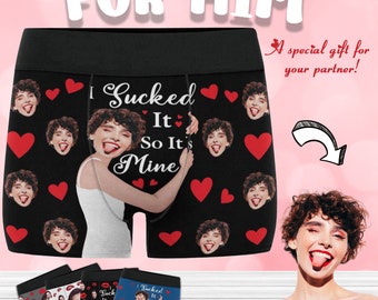 Custom Face Boxers, Personalized Photo Man's Underwear, Personalized Gifts for Boyfriend/Husband, Valentine's Day Gift, Gift for Him