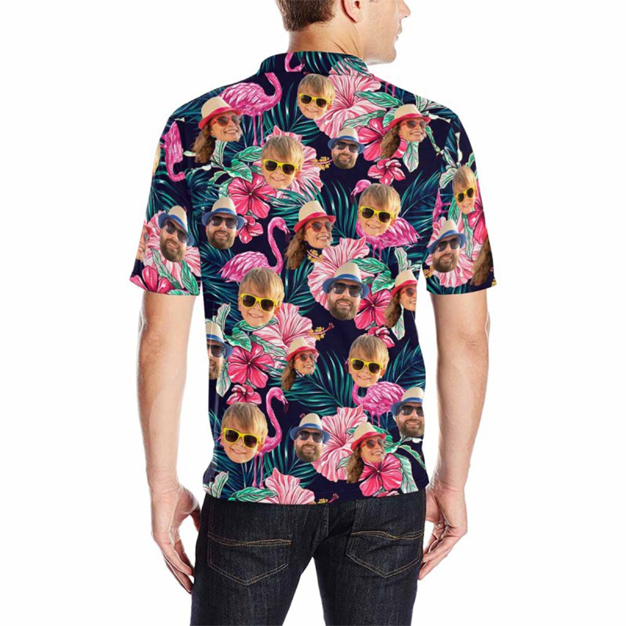Discover Custom Hawaiian Polo Shirt with Face Custom Face Shirt