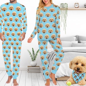 Custom Pet Dogs Cats Pajamas, Personalized Photo Pajamas, Matching Christmas Pajamas Family, Cat Dog Lover Gifts, Matching Pet Owner Set