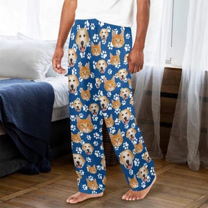 Custom Pet Portrait Pajama Pants: Dog & Cat Photo PJs with Pocket bild 7