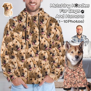 Custom Hoodie With Photos, Custom Pet Owner Matching Hoodie, Custom Dog Matching Hoodie, Sweatshirt with Picture on it, Custom Pet Hoodie