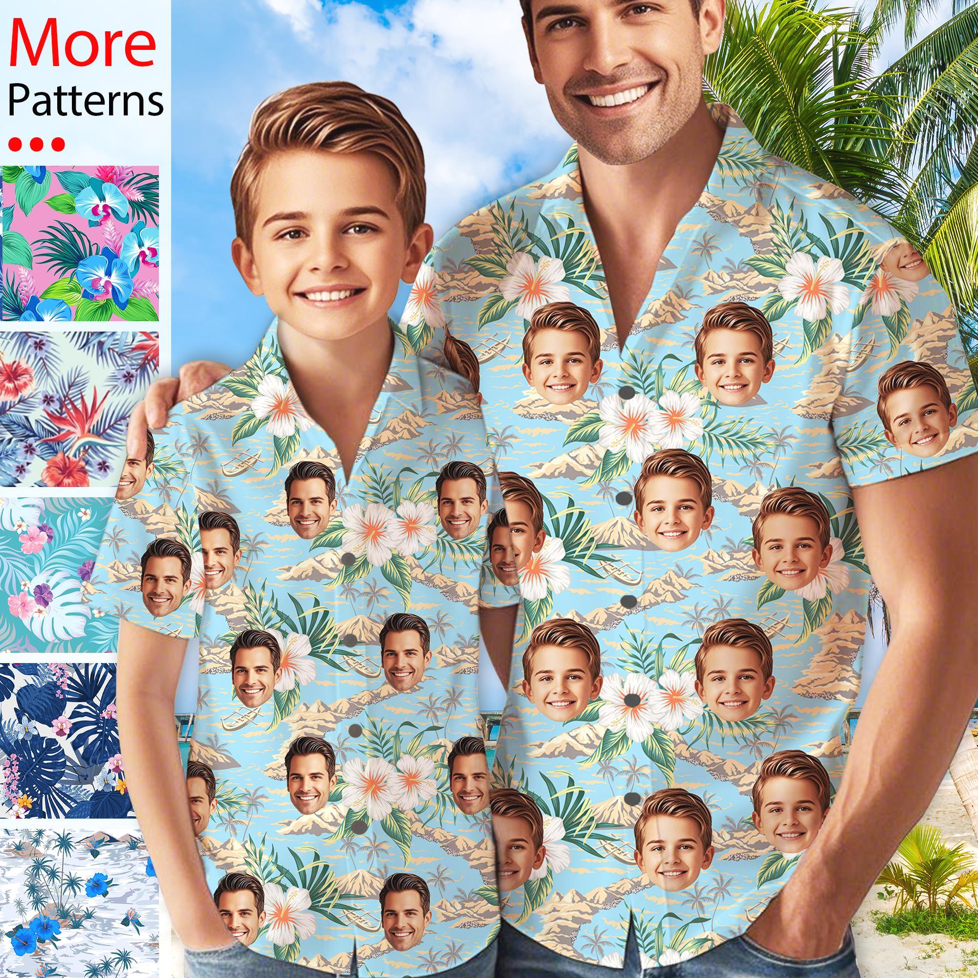 Jungen Hawaii Outfit 2-teilig - Schwarzes Hemd & Shorts Sommer Set