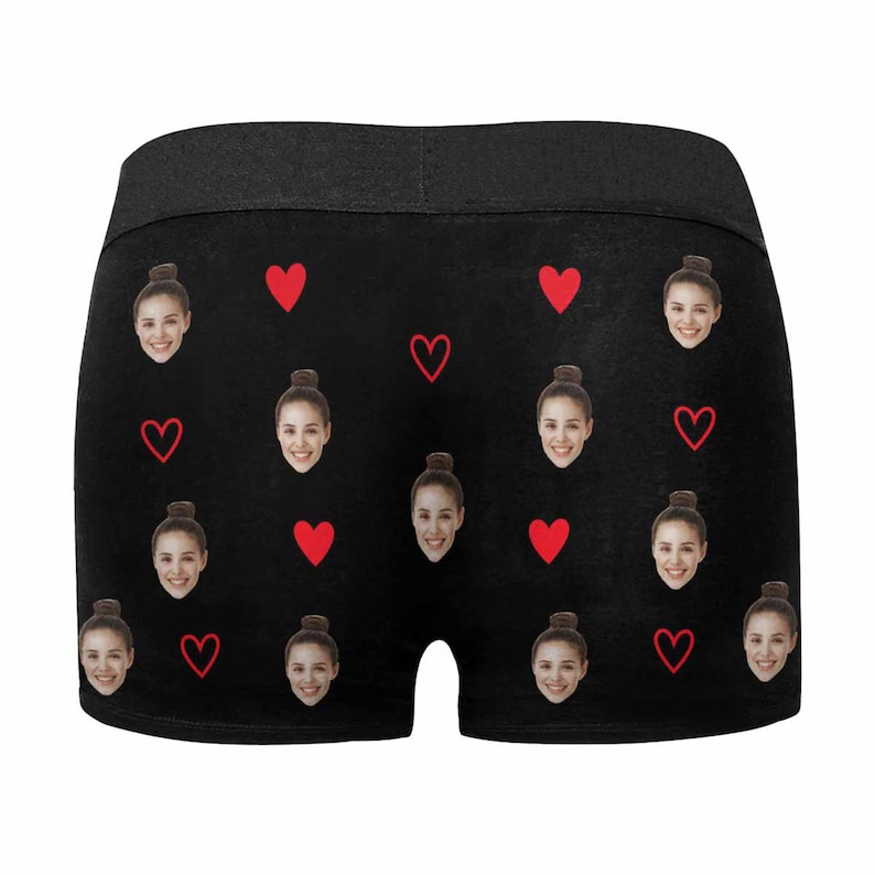 Personaliza Boxers con Cara, Ropa Interior de Hombre con Foto Personalizada, Regalo para Hombre, Regalos de Aniversario/Cumpleaños/Boda, Boxers Negro/Gris/Blanco/Azul imagen 5