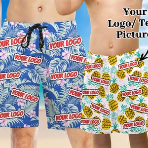 Custom Logo Swim Trunks: Personalized Beach Shorts