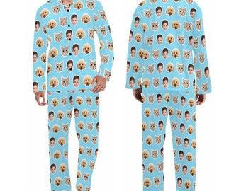 Custom Pajamas Matching Pet Owner Set Personalized Photo Pajama