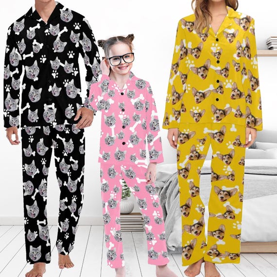 Custom pet pajamas for adults sale